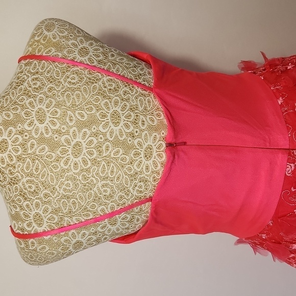 Hebeos Women's Size S Princess Pink Spaghetti Strap Sleeveless Mini Party Dress - Picture 10 of 16